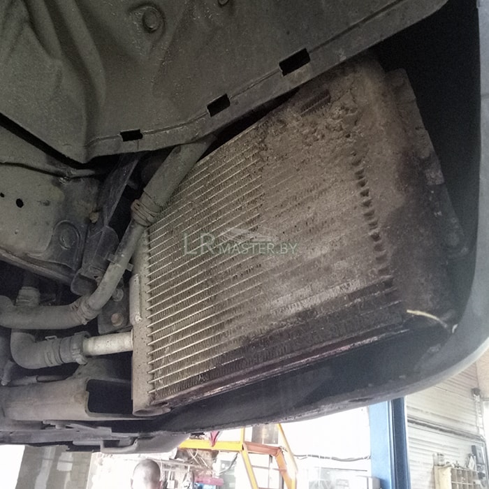 Забит радиатор land rover