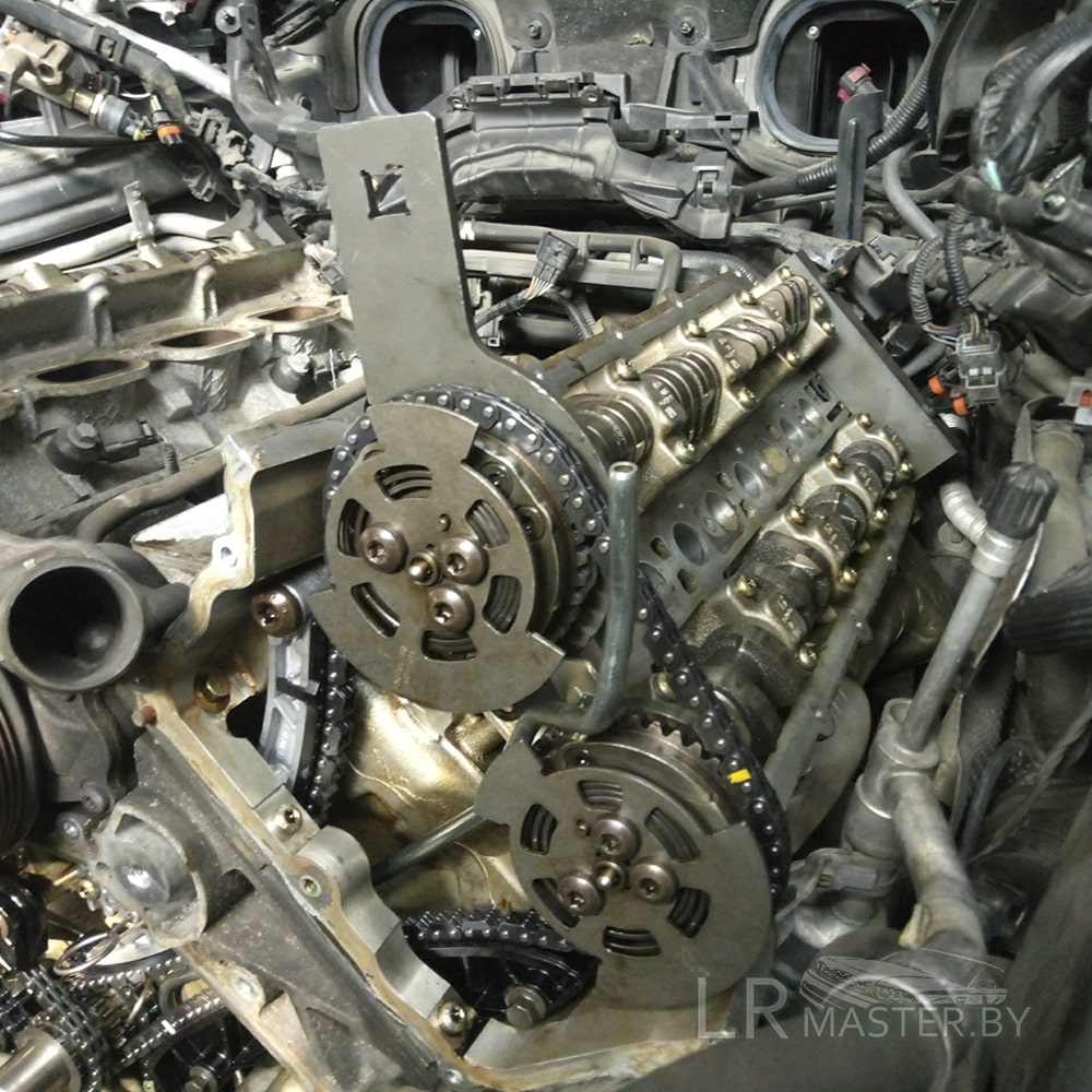 Замена цепи land rover jaguar